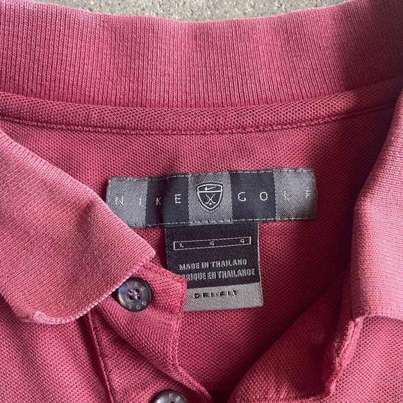 Nike Dri Fit Golf Polo Mens Size Large Shirt short fitted - Picture 4 of 7